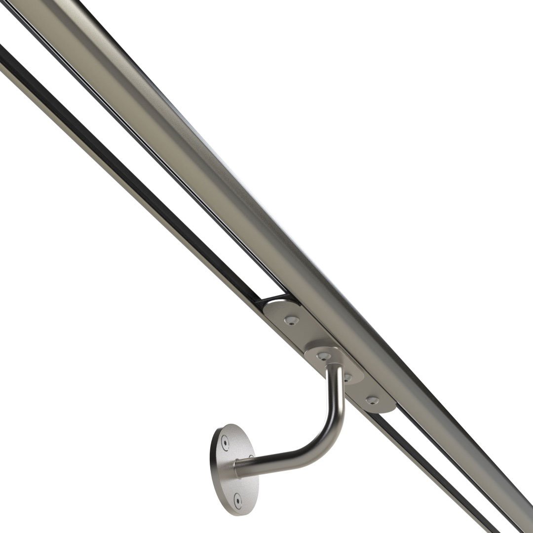 LED Handrail - brushed stainless