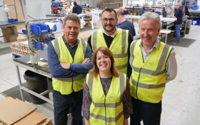 Our local MP swapped Parliamentary for the production line when she paid a visit to Artech Lighting